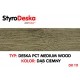 Profil drewnopodobny Styrodeska Medium Wood kolor DĄB CIEMNY wymiar 14 cm x 200 cm x 1 cm  cena za 1 m2